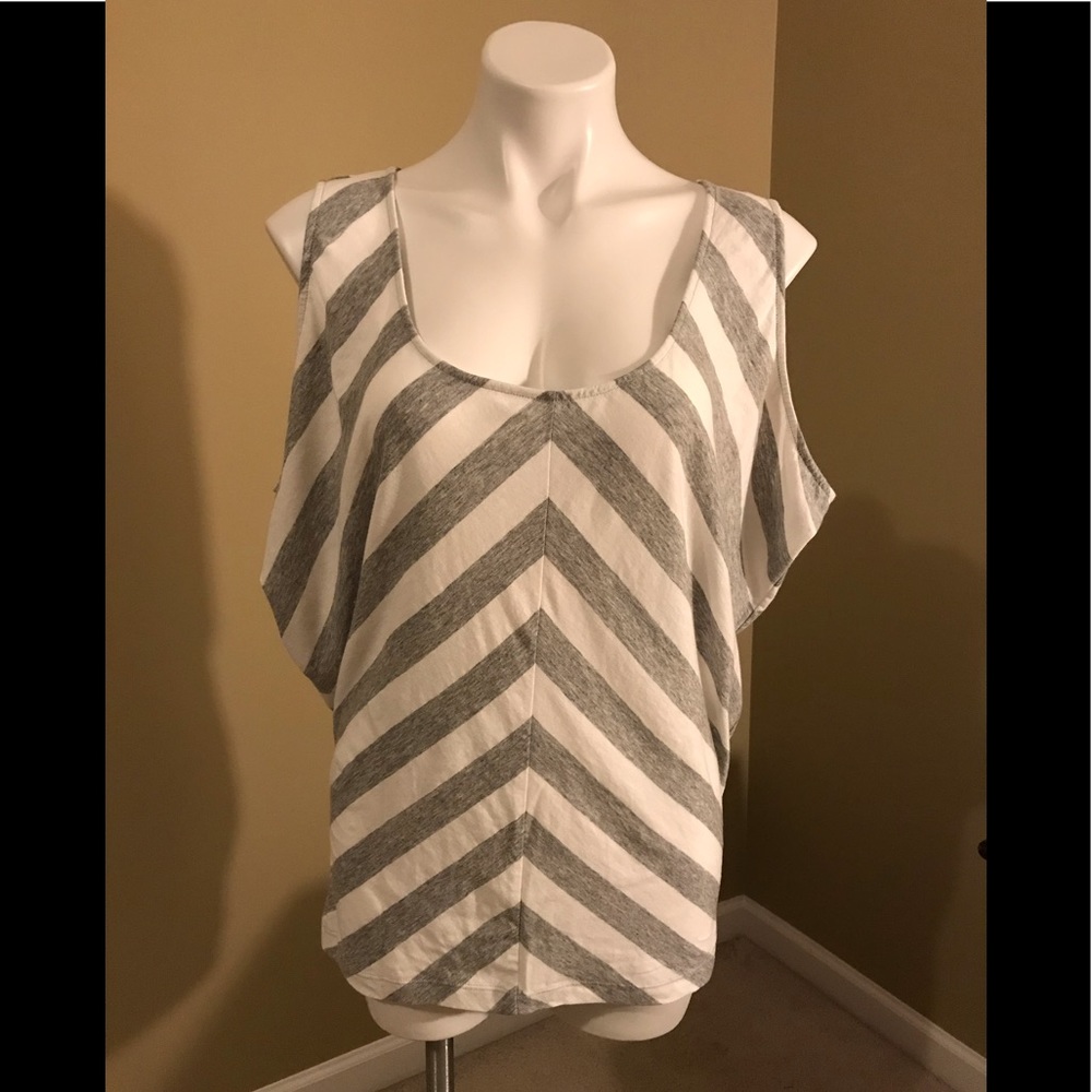 Lila P Draped Arm Tank Top